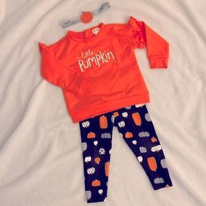 My Little Pumkin with headband